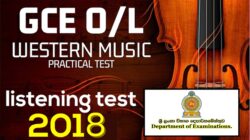 O/L Western Music Listening Test 2018 Practical Test