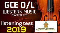 O/L Western Music Listening Test 2019 Practical Test