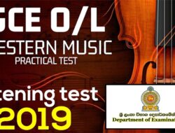 O/L Western Music Listening Test 2019 Practical Test